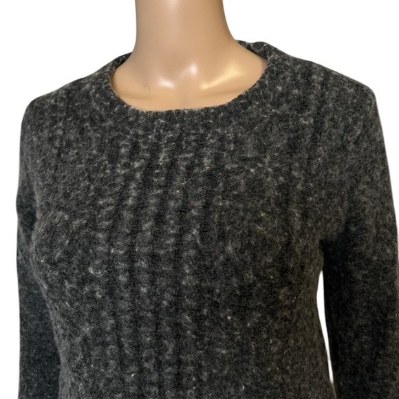 J.Crew Women's Size Large Grey Marl Knit Sweater - Picture 3 of 5